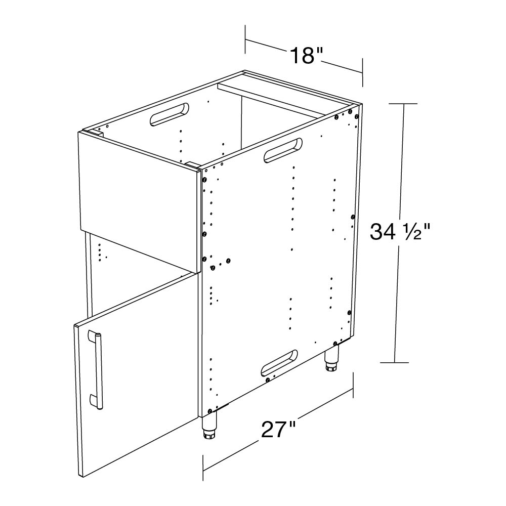 AOS Side Burner Base Cabinet